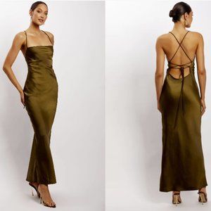 Meshki - SYDNEY Dress in Size XS (X-Small) and Color Khaki